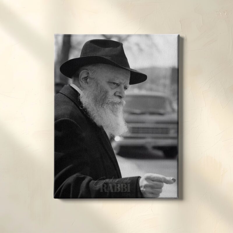 Distribution de la Tsédaka par le Rabbi | 81 — Toile sans cadre