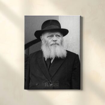 Le Rabbi raccompagnant les invités | 76 — Toile sans cadre