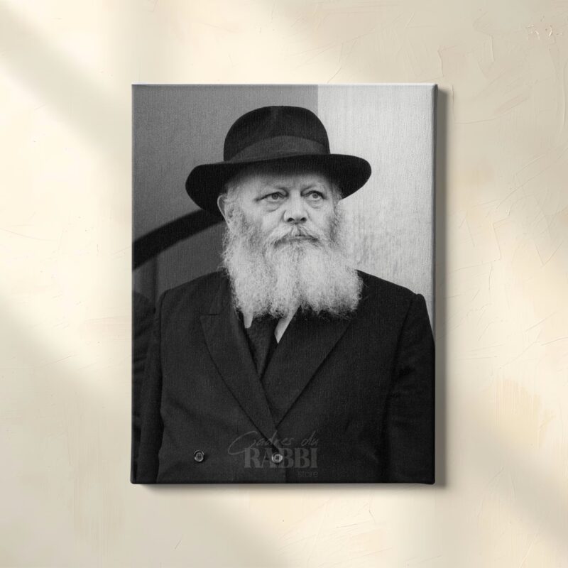 Le Rabbi raccompagnant les invités | 76 — Toile sans cadre